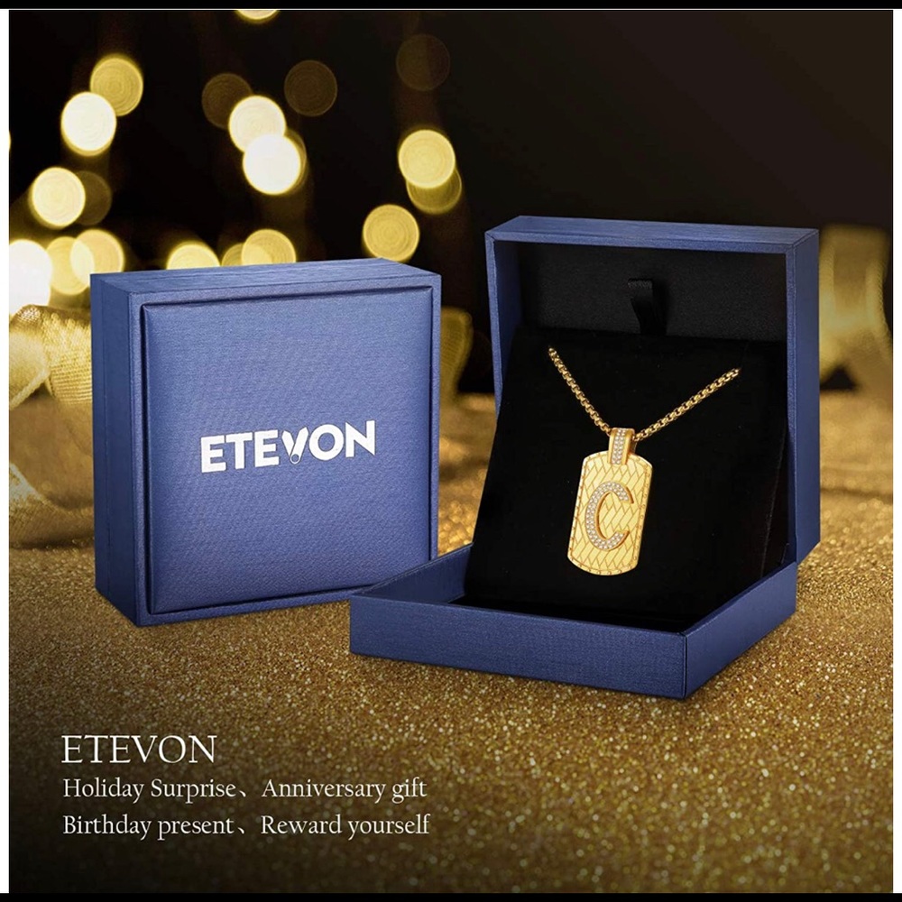 Letter C necklace for men of women